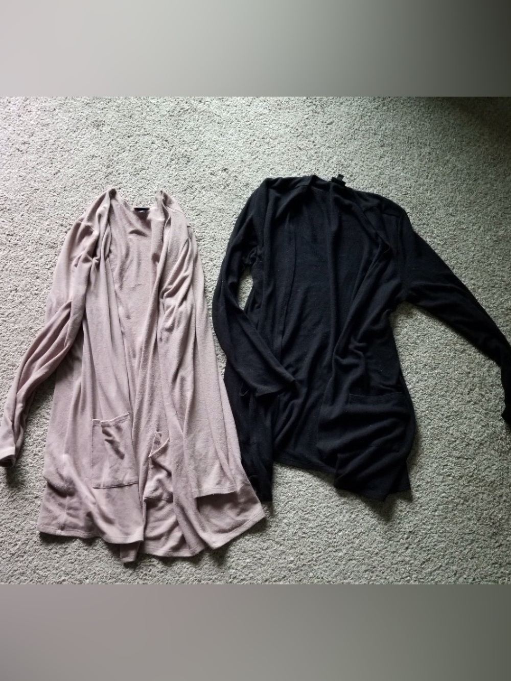 Light Pink and black Open-Front Women’s Cardigan Sweater torrid 1 bundle